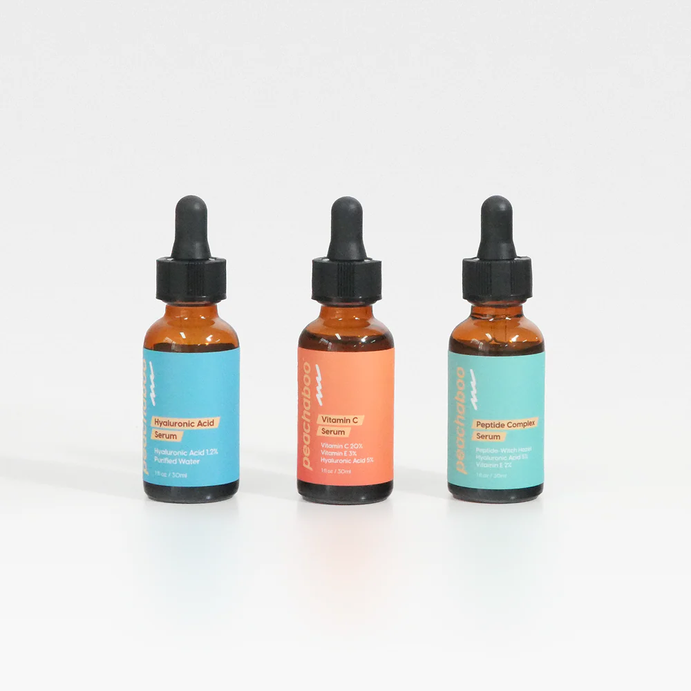 Serum Pack of Three - Vitamin C, Hyaluronic Acid & Peptide Complex - Image 3