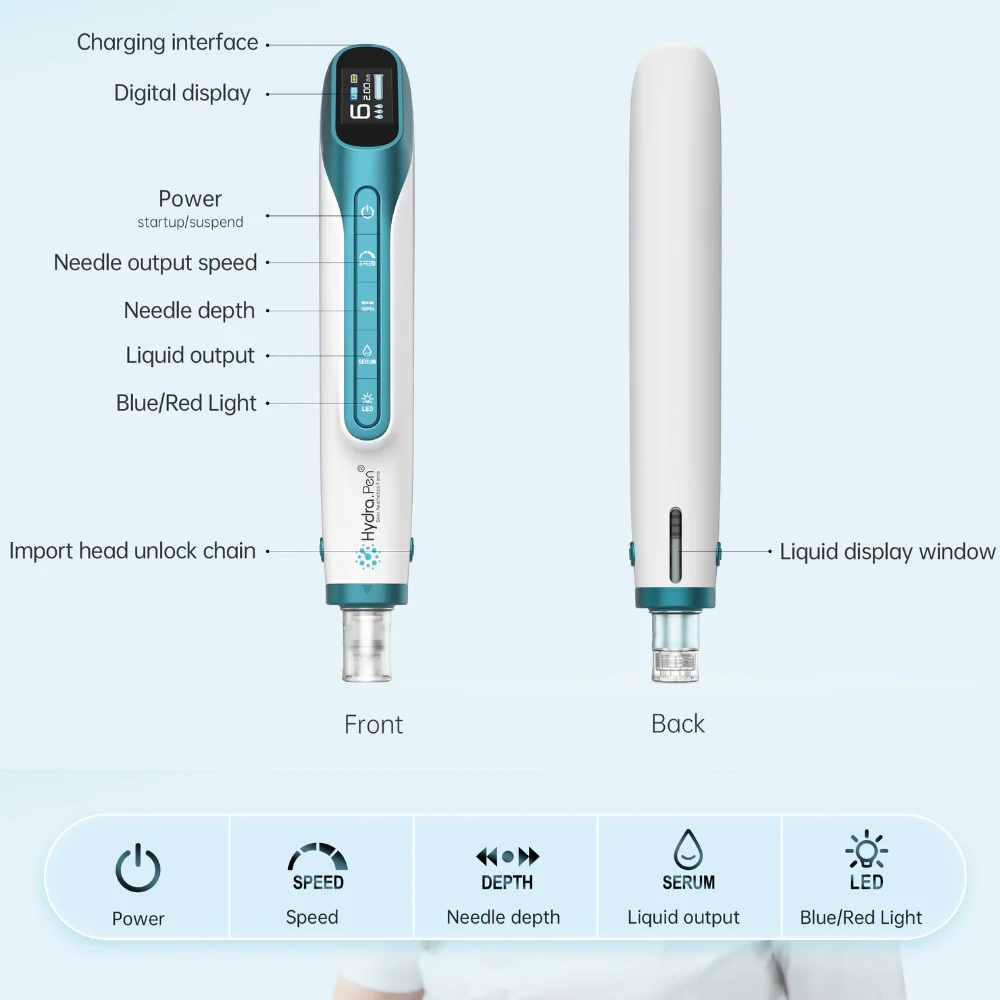 *NEW* Hydra Pen H6 Advanced Serum Infusion Microneedling Pen with Light Therapy - Image 13