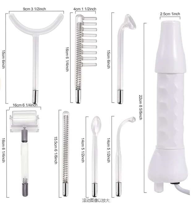 Peachaboo High-Frequency Therapy Wand for Acne (7 types of probes) - Image 6